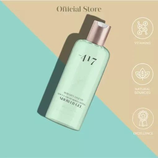 -417 Dead Sea Vegan Fresh Moisturizing Shower Gel Wash Matcha | 350ml/11.8fl.oz