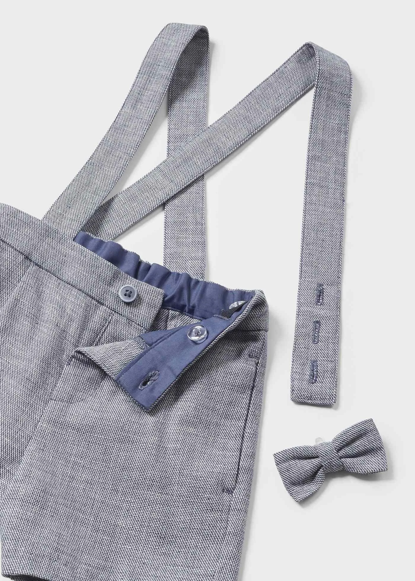 1247 - Dressy Bermuda Suit Set for Baby Boy - Navy Mix (3 pieces)