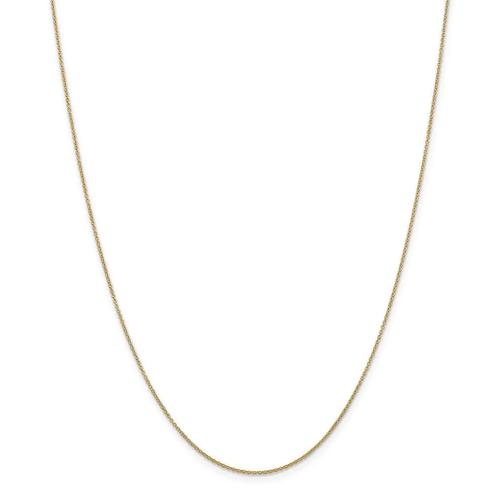 14k Yellow Gold Satin and Diamond Cut Hockey Stick Necklace