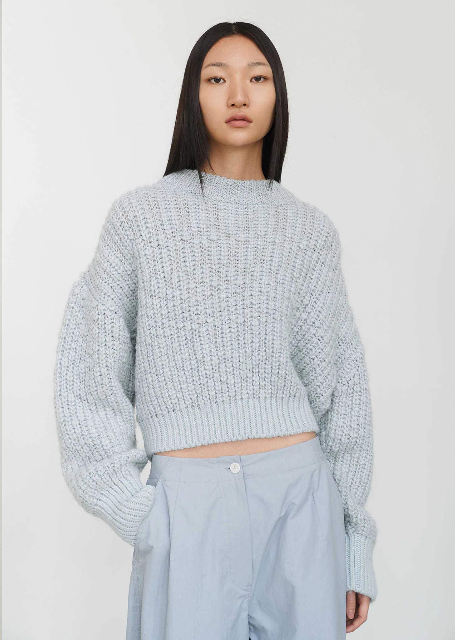 23FW Sheer Turtle Neck Pullover by AMOMENTO