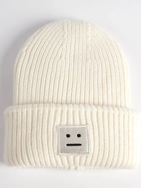 27 Face Patch Toque can be rewritten as Stylish and Warm 27 Patch Knit Beanie.