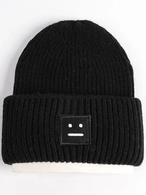 27 Face Patch Toque can be rewritten as Stylish and Warm 27 Patch Knit Beanie.