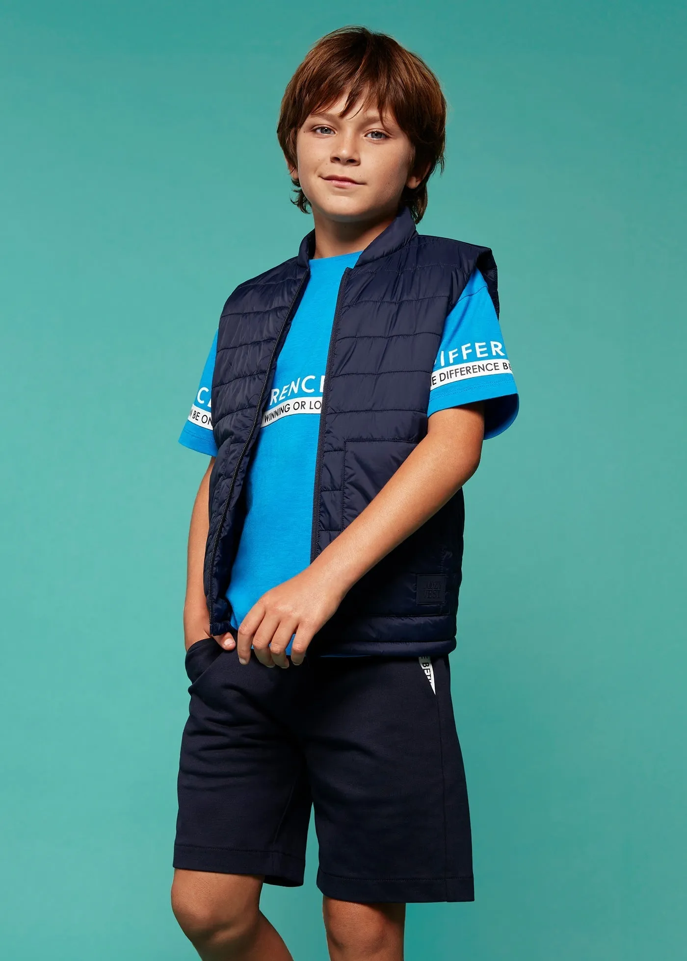 6666 - Knit set for teenage boy - Turquoise