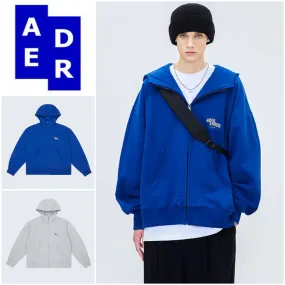 Adererror Unisex Long Sleeves Logo Hoodies | Street Style