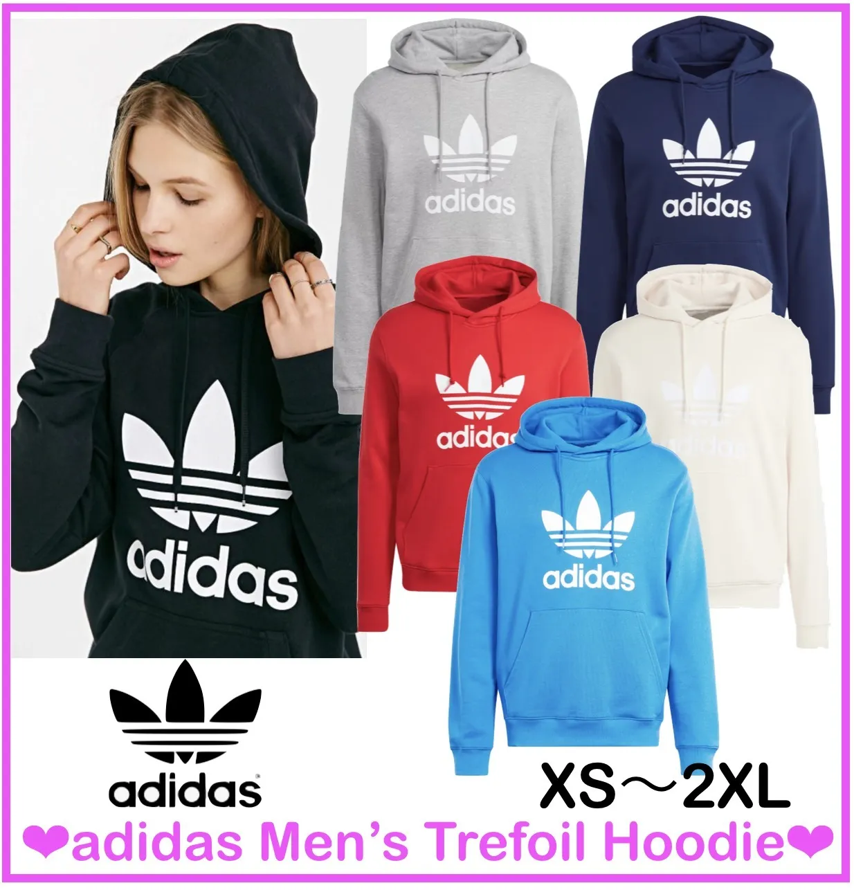 adidas Unisex Sweatshirt | Street Style Long Sleeves Plain Cotton