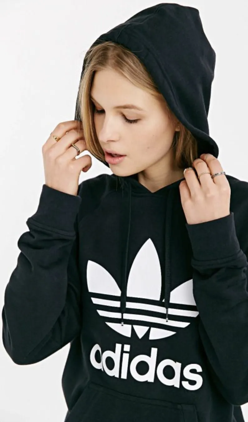 adidas Unisex Sweatshirt | Street Style Long Sleeves Plain Cotton