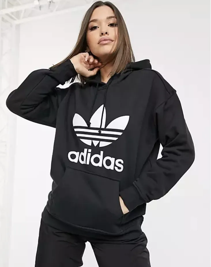 adidas Unisex Sweatshirt | Street Style Long Sleeves Plain Cotton