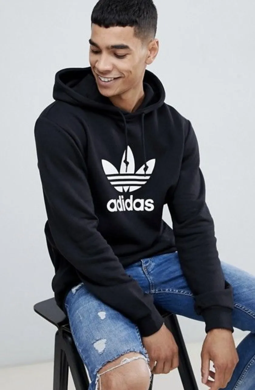 adidas Unisex Sweatshirt | Street Style Long Sleeves Plain Cotton