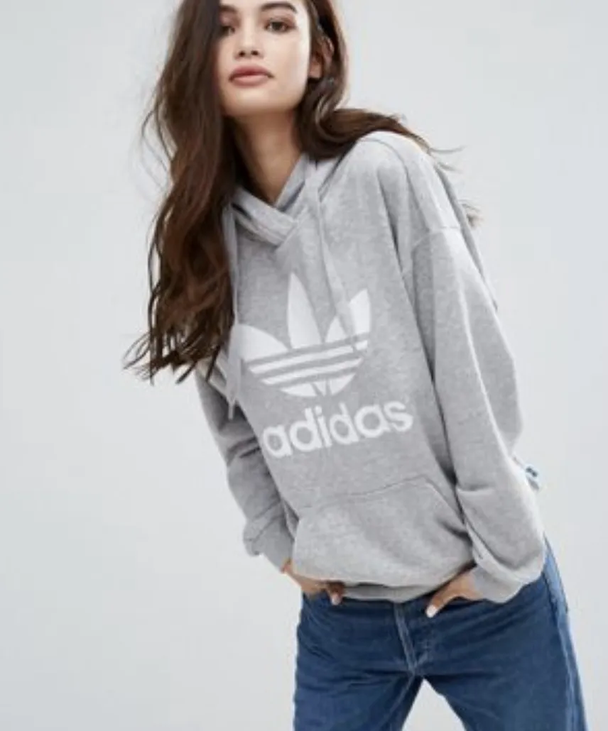 adidas Unisex Sweatshirt | Street Style Long Sleeves Plain Cotton