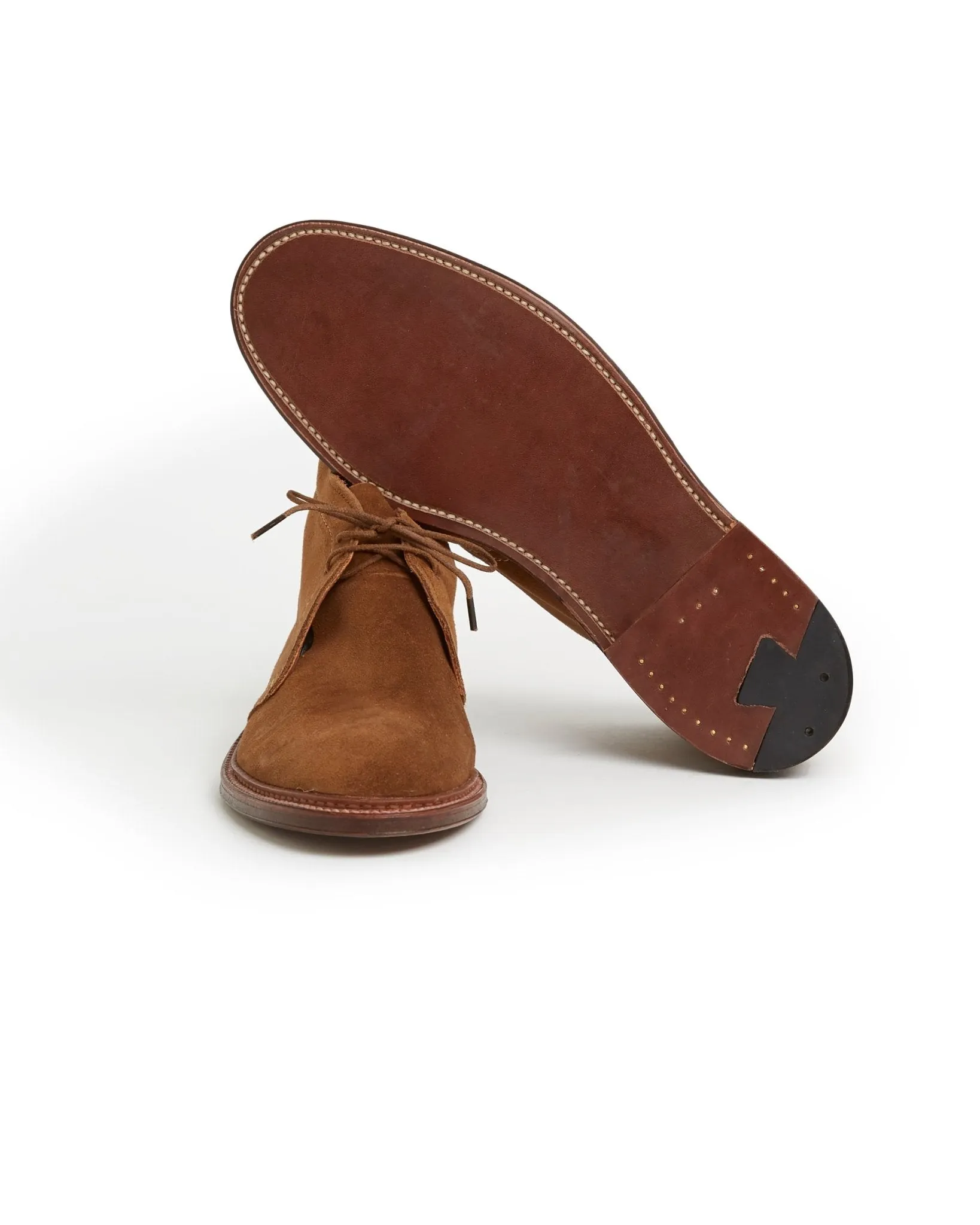 Alden Snuff 1493 Unlined Suede Chukka Boot.