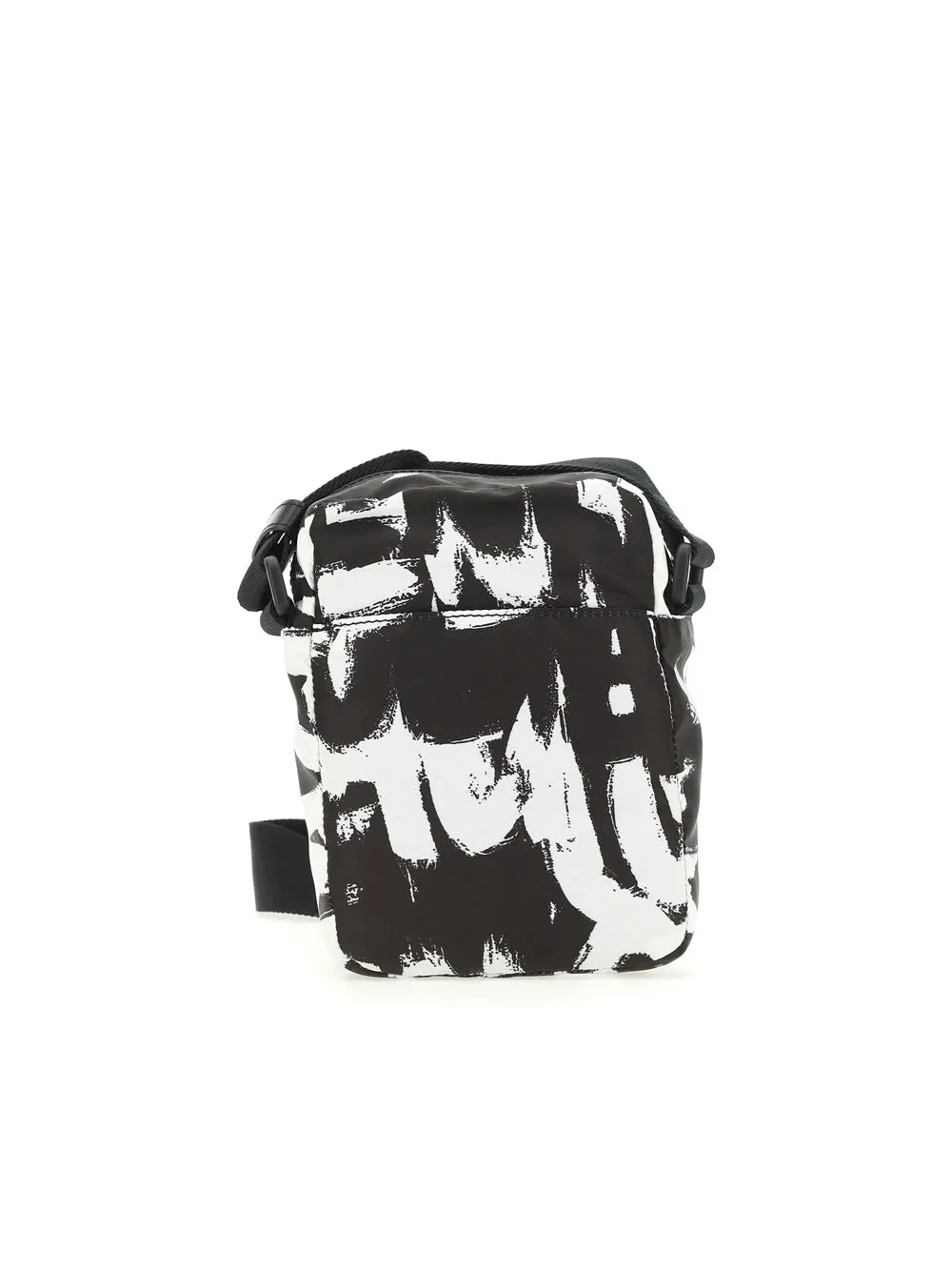 Alexander McQueen Allover McQueen Graffiti Printed Mini Messenger Bag