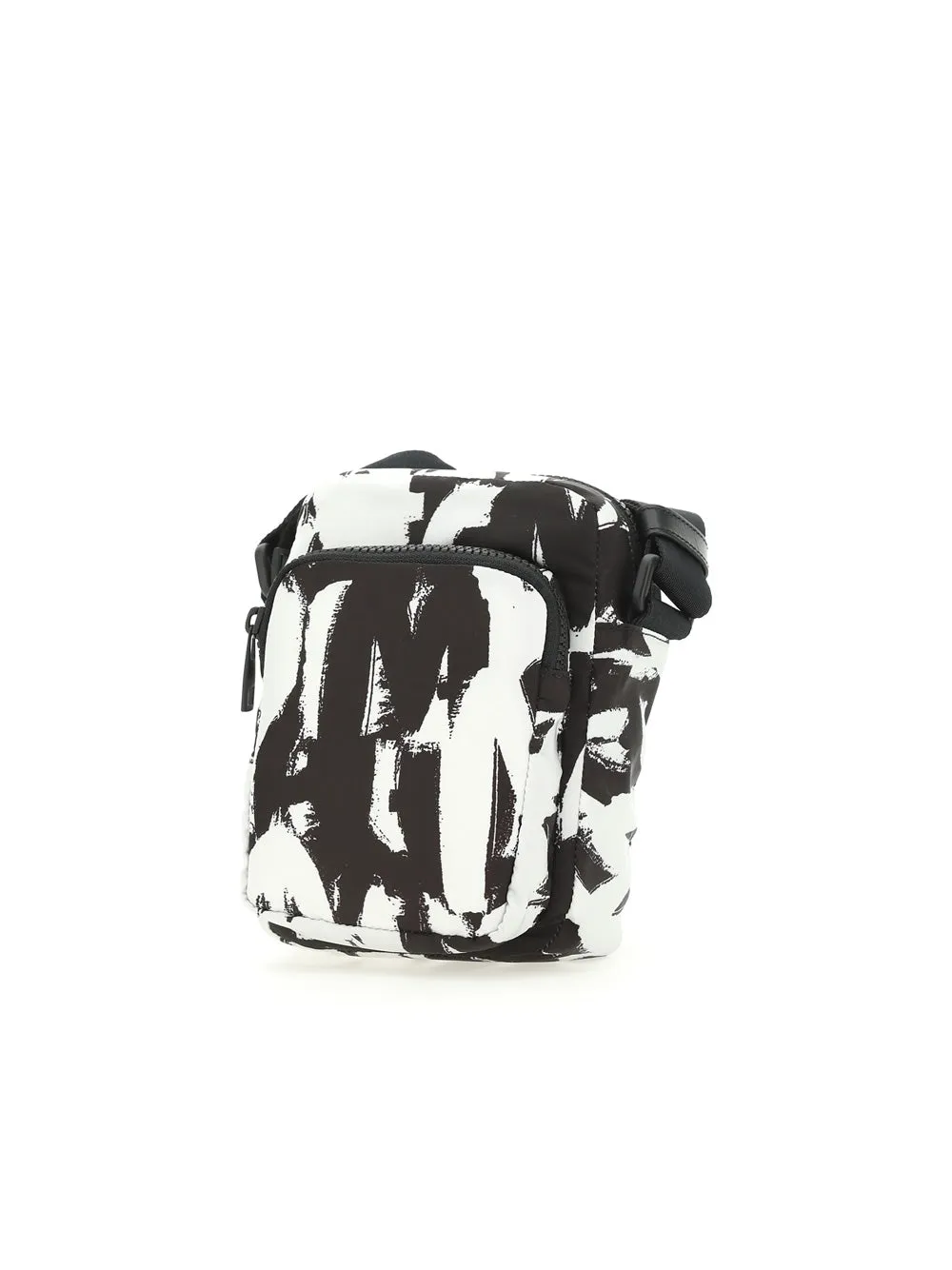 Alexander McQueen Allover McQueen Graffiti Printed Mini Messenger Bag