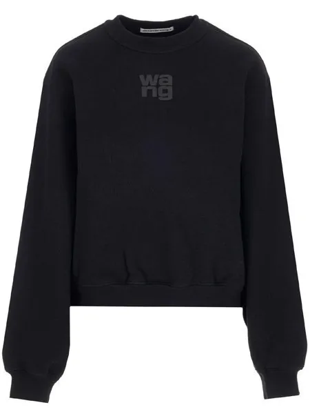 Alexander Wang Unisex Crew Neck Sweatshirt | Street Style Long Sleeve Plain - Shop Now