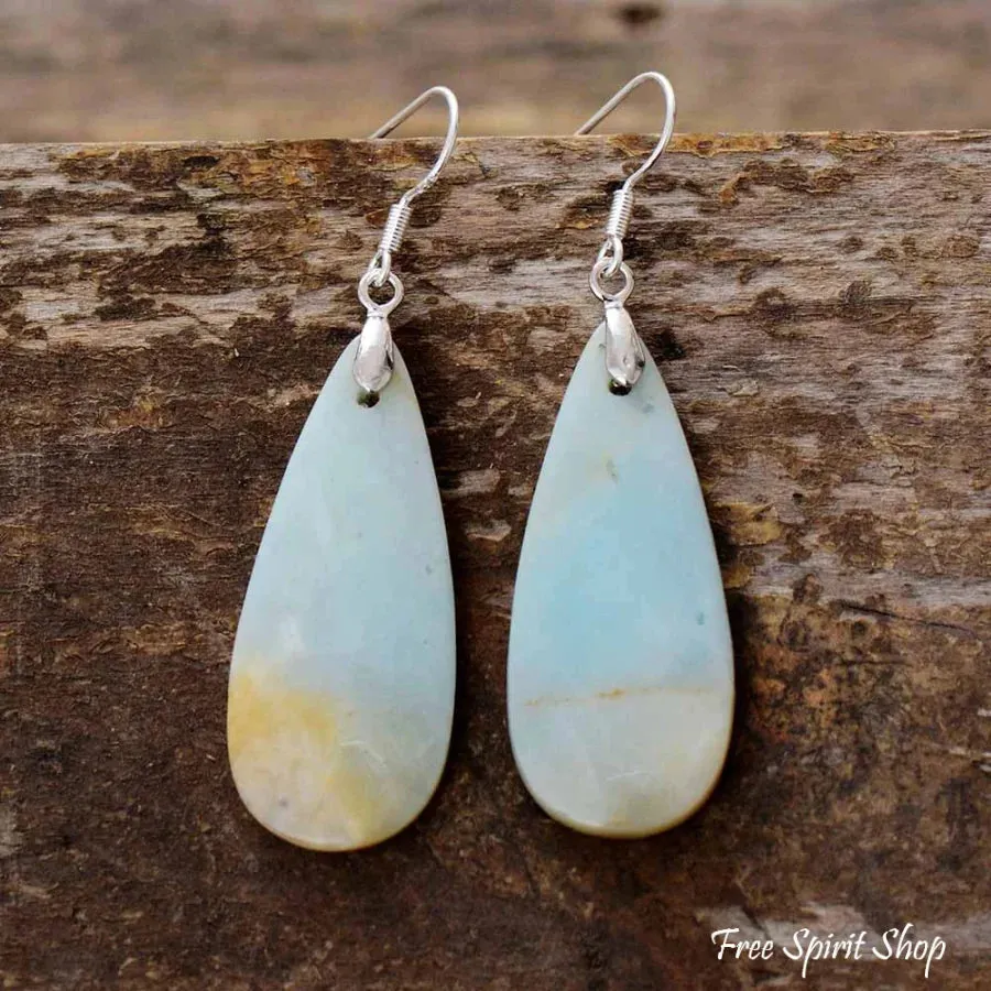 Amazonite stone earrings