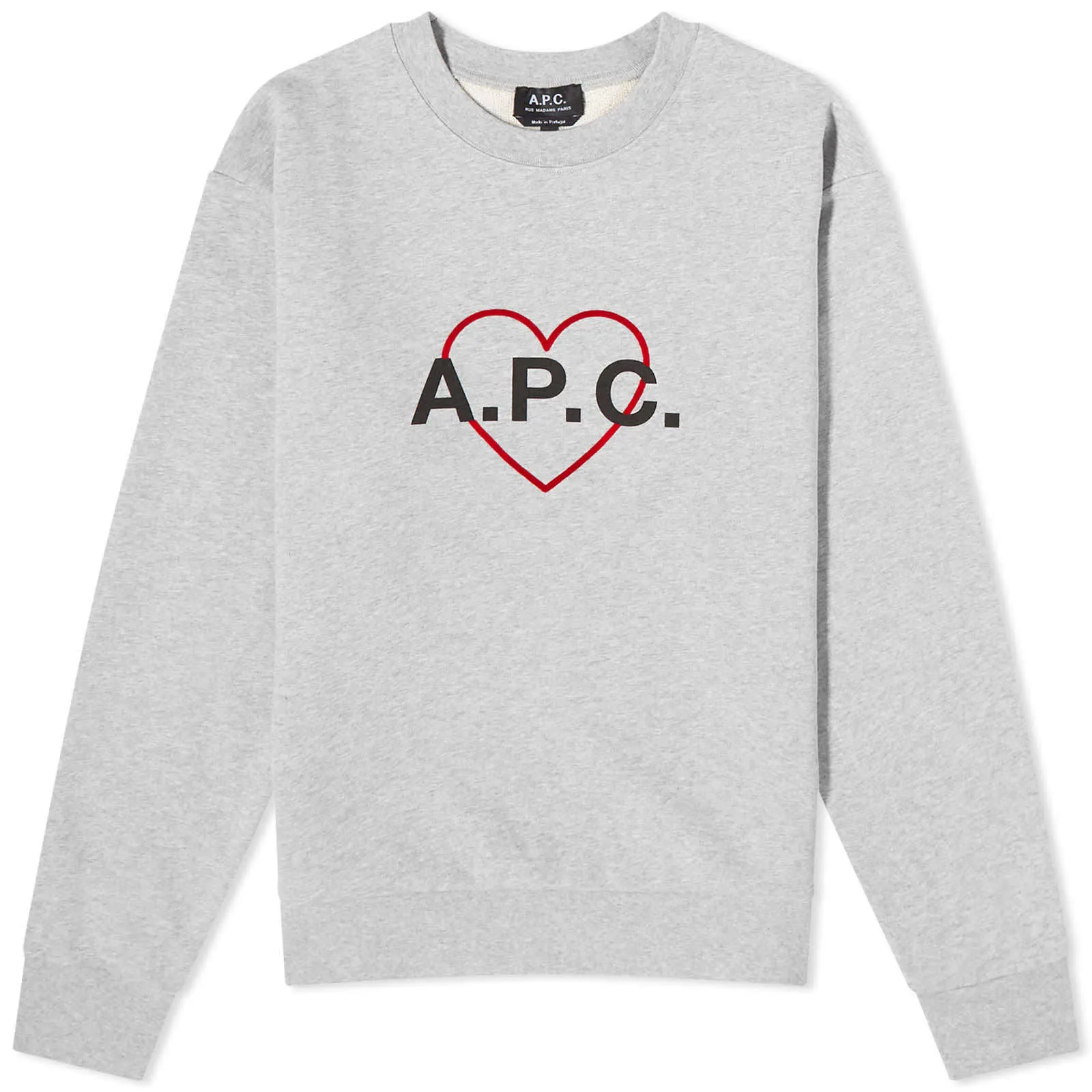 A.P.C. Unisex Crew Neck Street Style Long Sleeves Plain Cotton