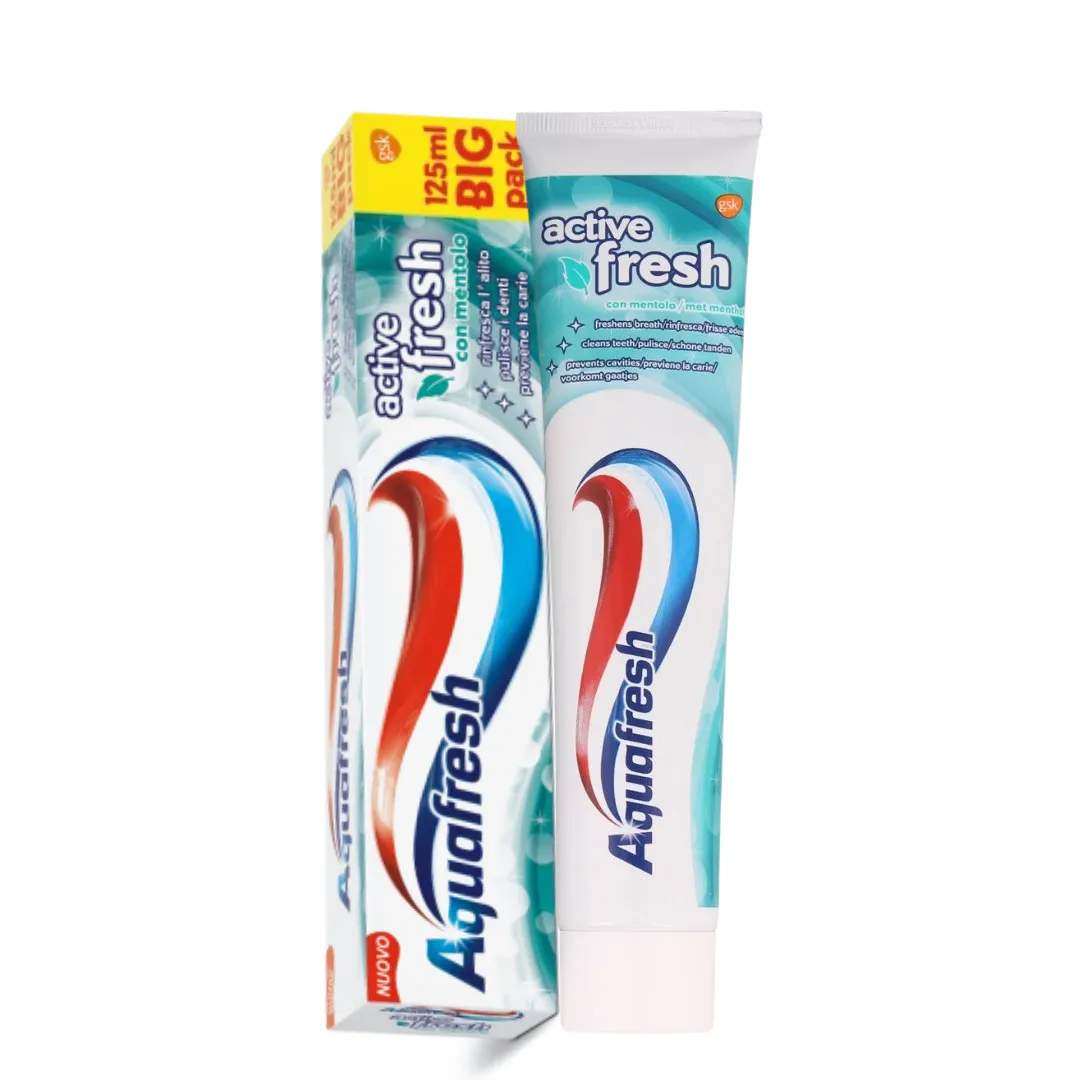 Aquafresh Dentifrice au Menthol Active Fresh 125 ml