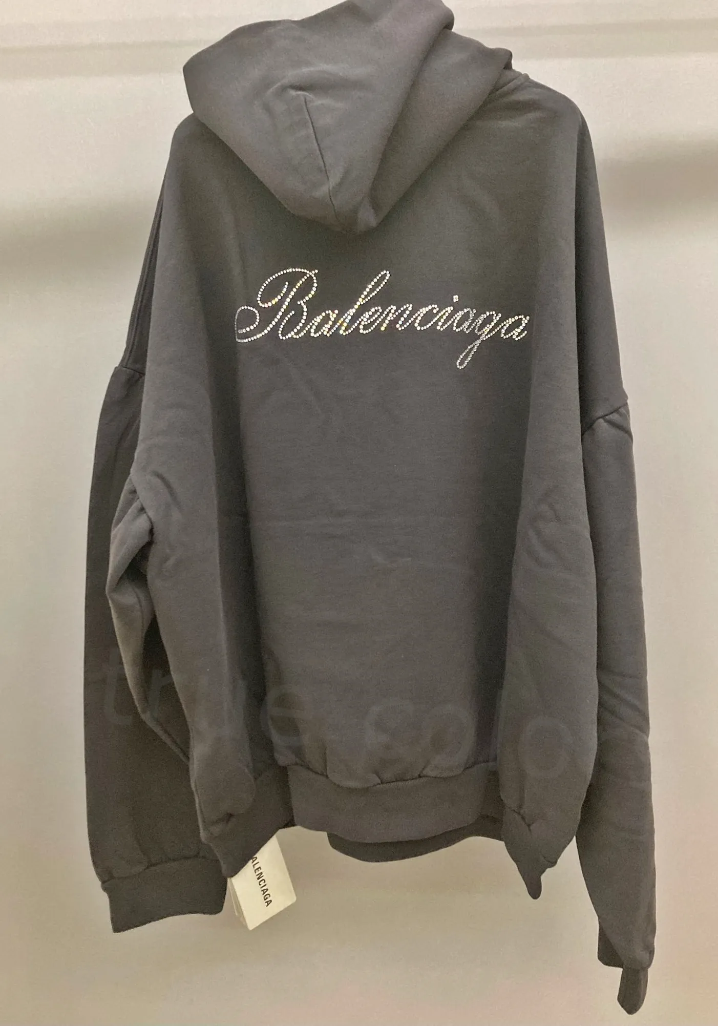 Balenciaga Sweat Street Style Long Sleeves Plain Cotton Jewels.