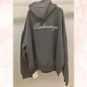 Balenciaga Sweat Street Style Long Sleeves Plain Cotton Jewels.