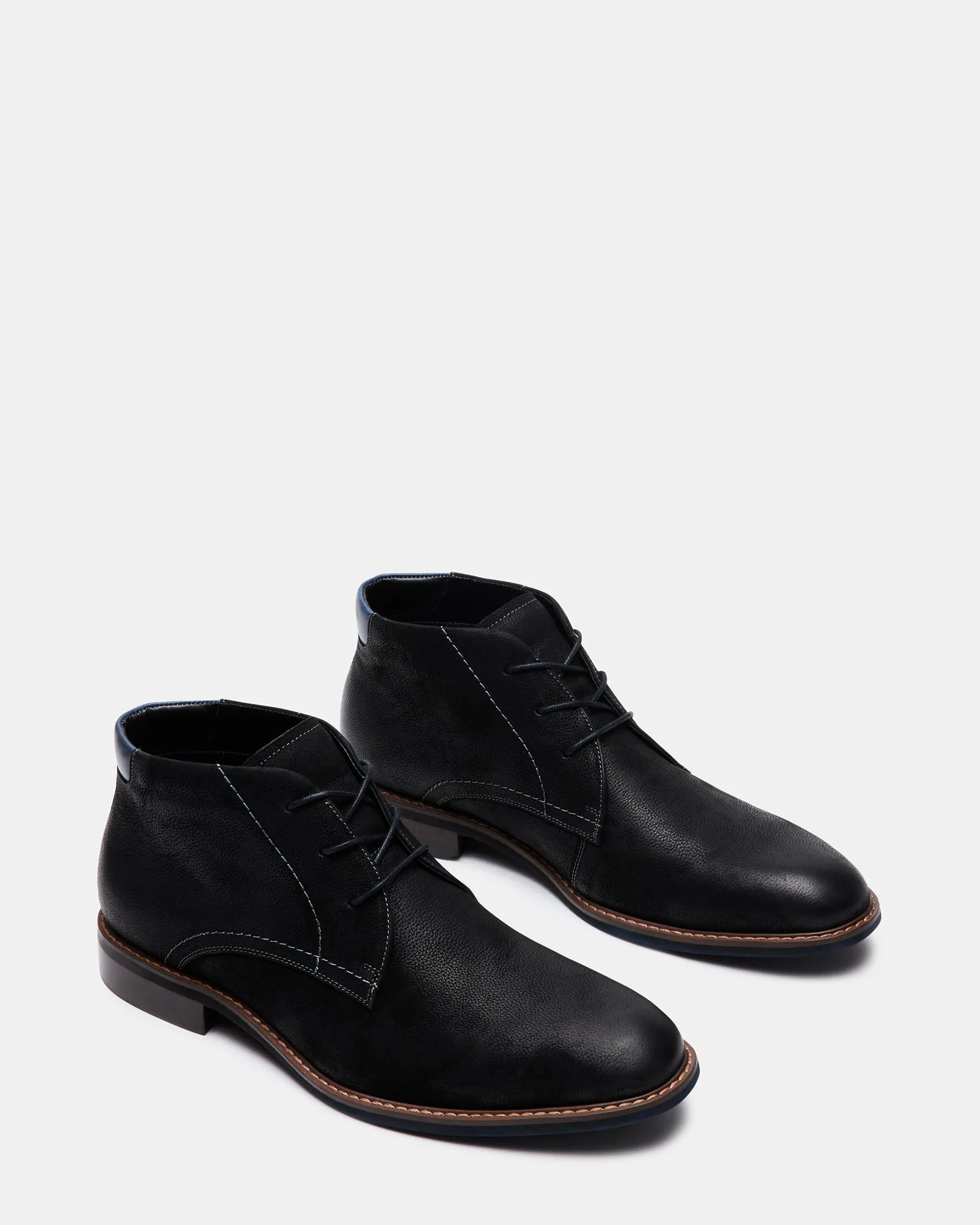 baran black nubuck shoes