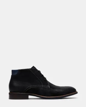 baran black nubuck shoes