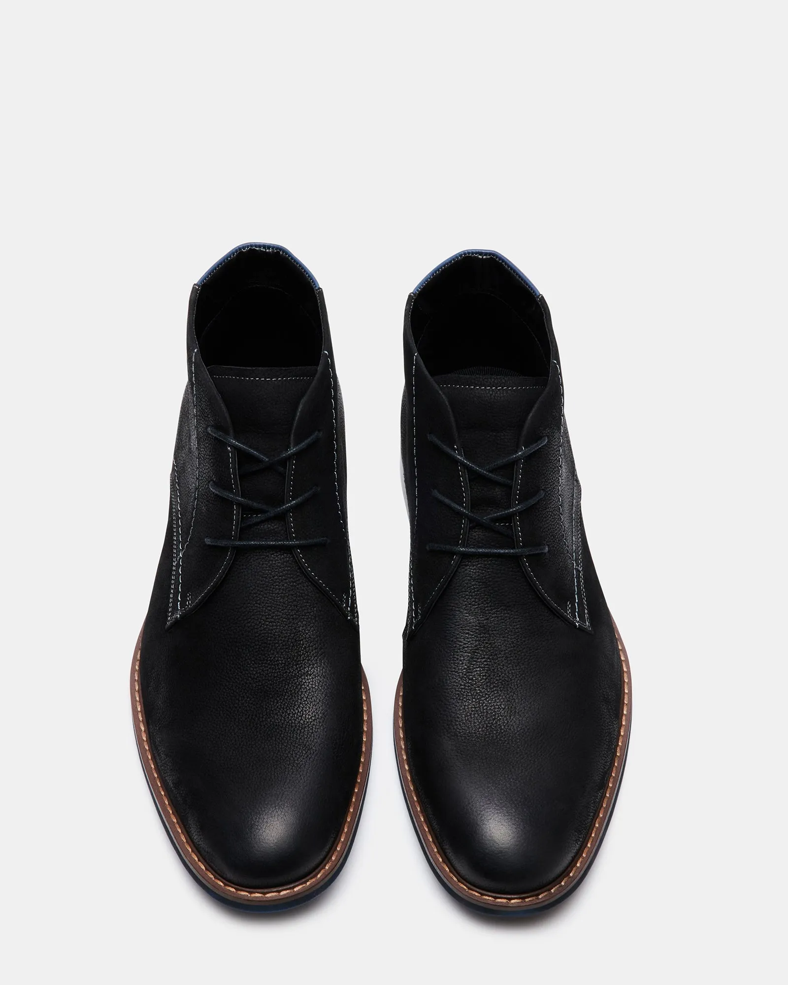 baran black nubuck shoes