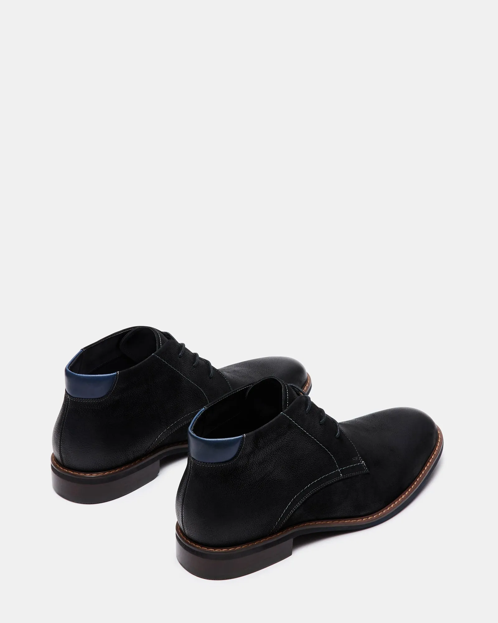 baran black nubuck shoes