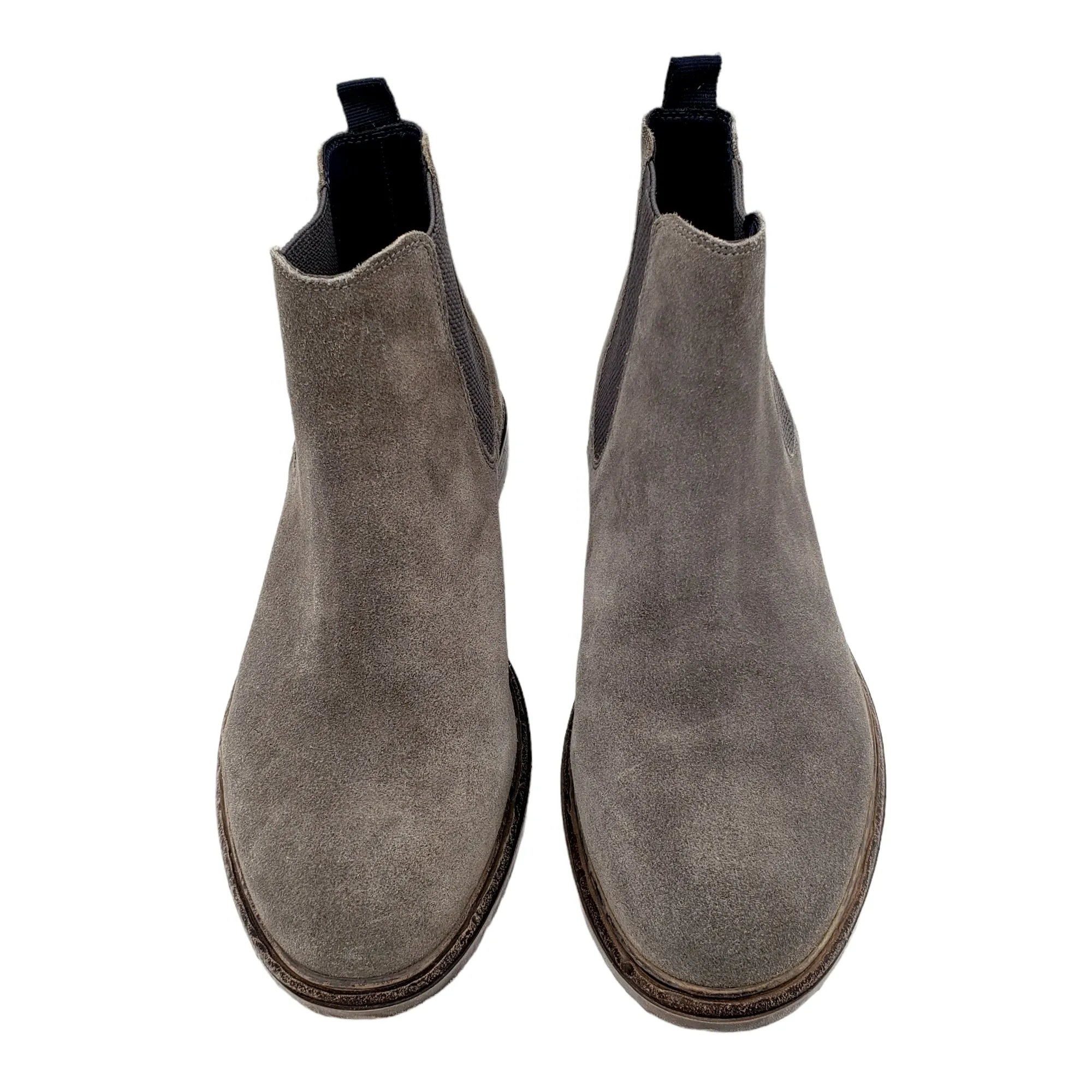 Base London Grey Suede Chelsea Boots