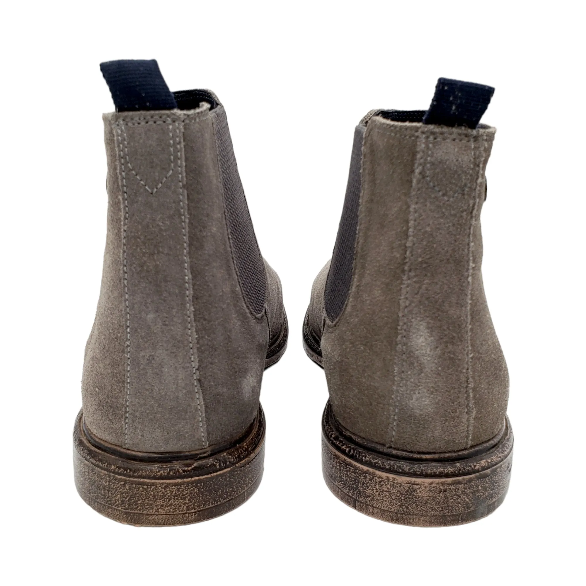 Base London Grey Suede Chelsea Boots