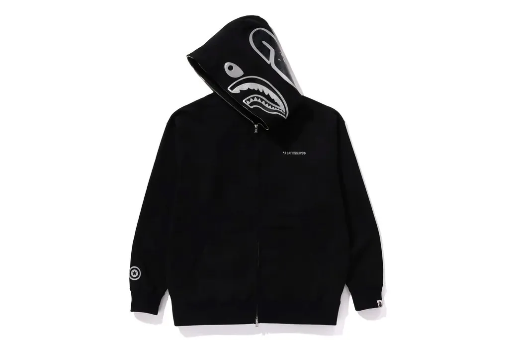 Bathing Ape unisex cotton logo hoodies for street style