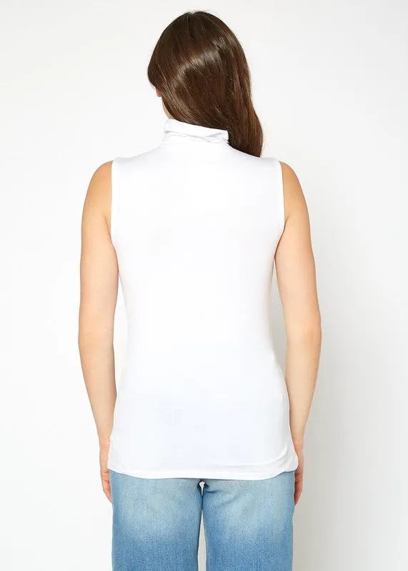 BELLATRIX Sleeveless High Neck Slim Fit Top