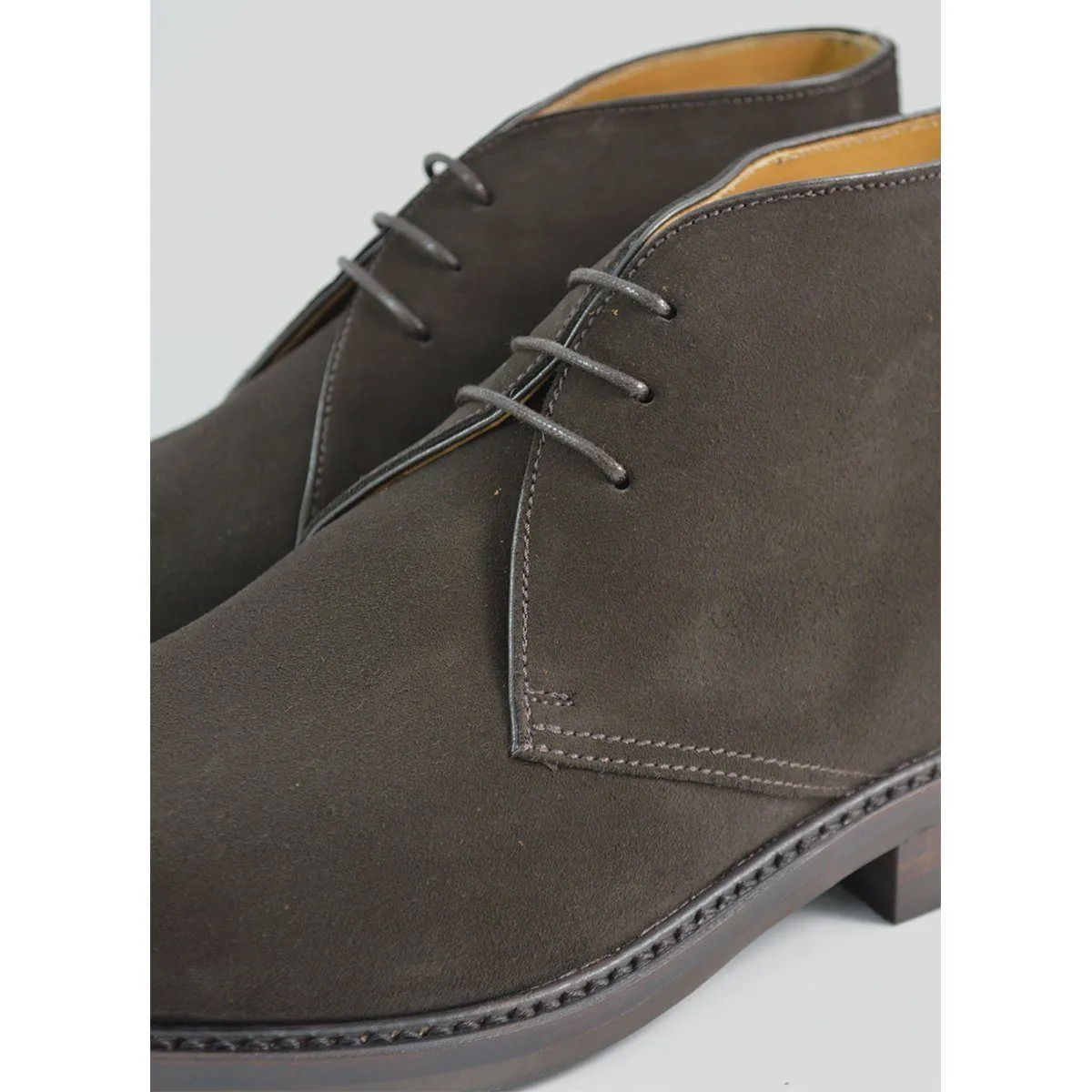 Berwick 1707 Dark Brown Suede Chukka Boot (320)