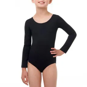 Black Child Long Sleeve Leotard