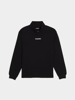 Black Long Sleeve Turtle Neck Top