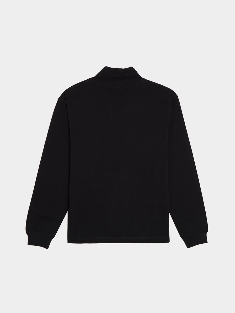 Black Long Sleeve Turtle Neck Top