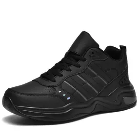 Black triple stripe sport shoe sneaker 2519