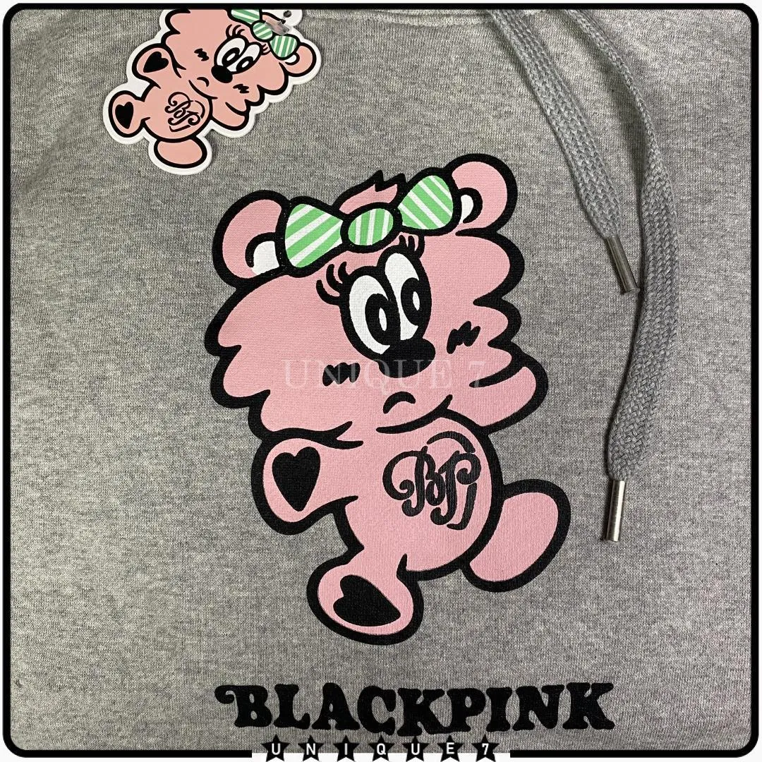 BLACKPINK | Unisex Street Style Long Sleeves Logo Skater Style can be rewritten as BLACKPINK Unisex Street Style Long Sleeves Lo