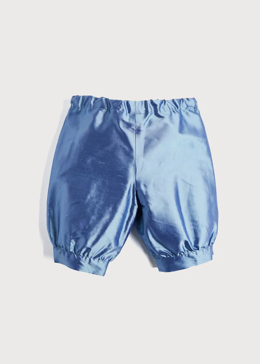 Blue Silk Celebration Kids Knickers (2-10 years)