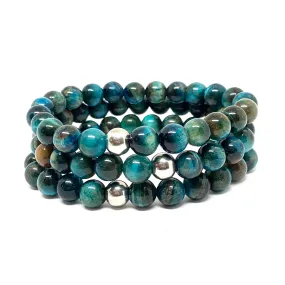 Blue Tiger Eye Balance Mala Bracelet