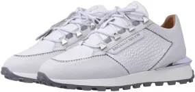 BNJ White Alligator Effect Nappa Leather