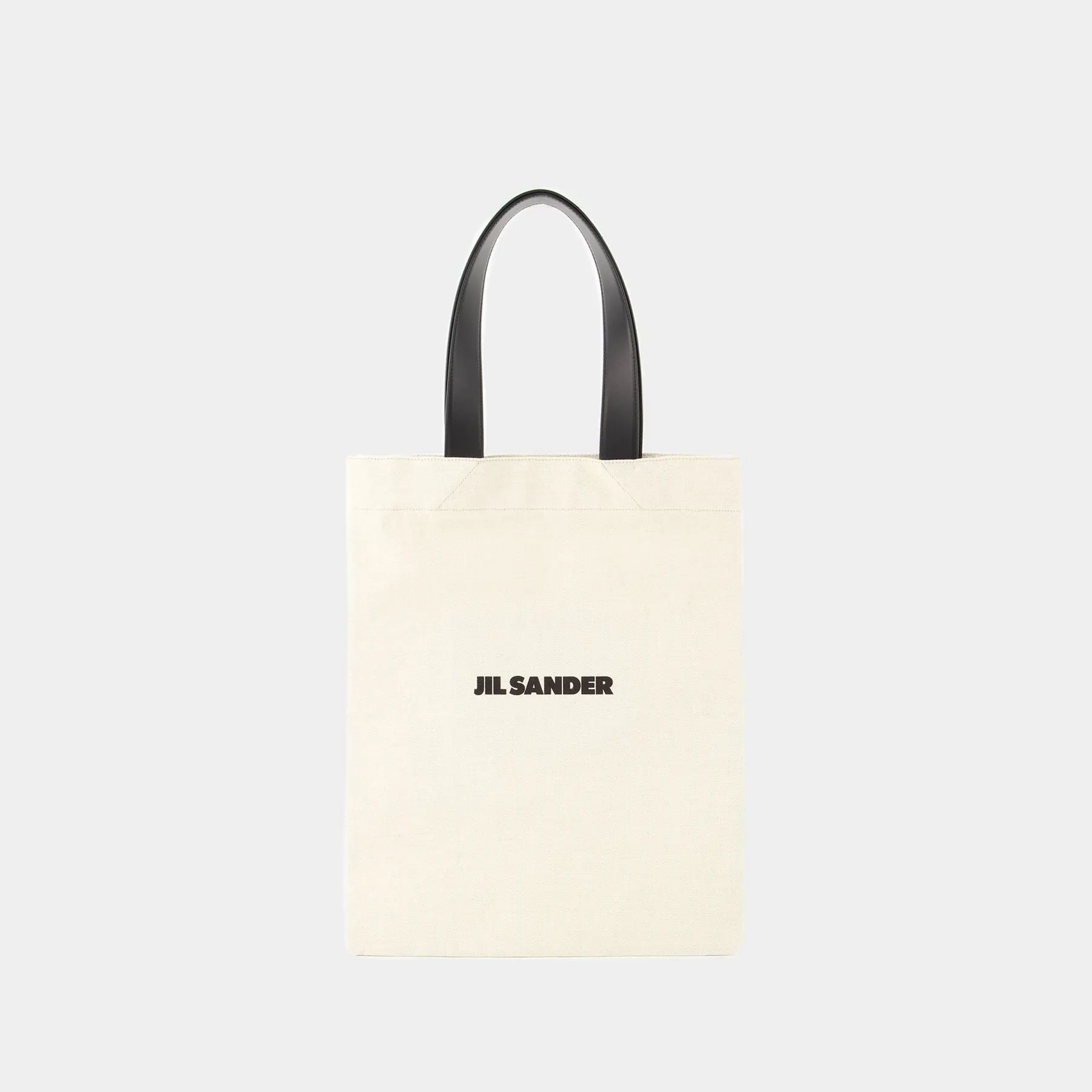 Book Tote Bag - Jil Sander - Cotton - Beige