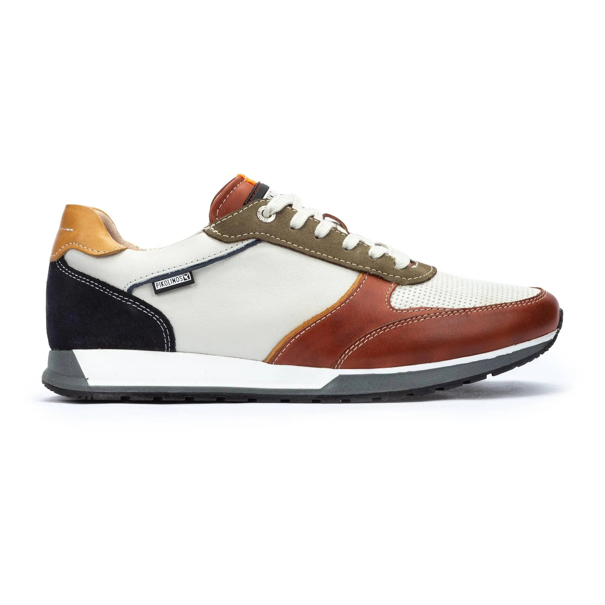 CAMBIL Men's multi-colored leather sneaker