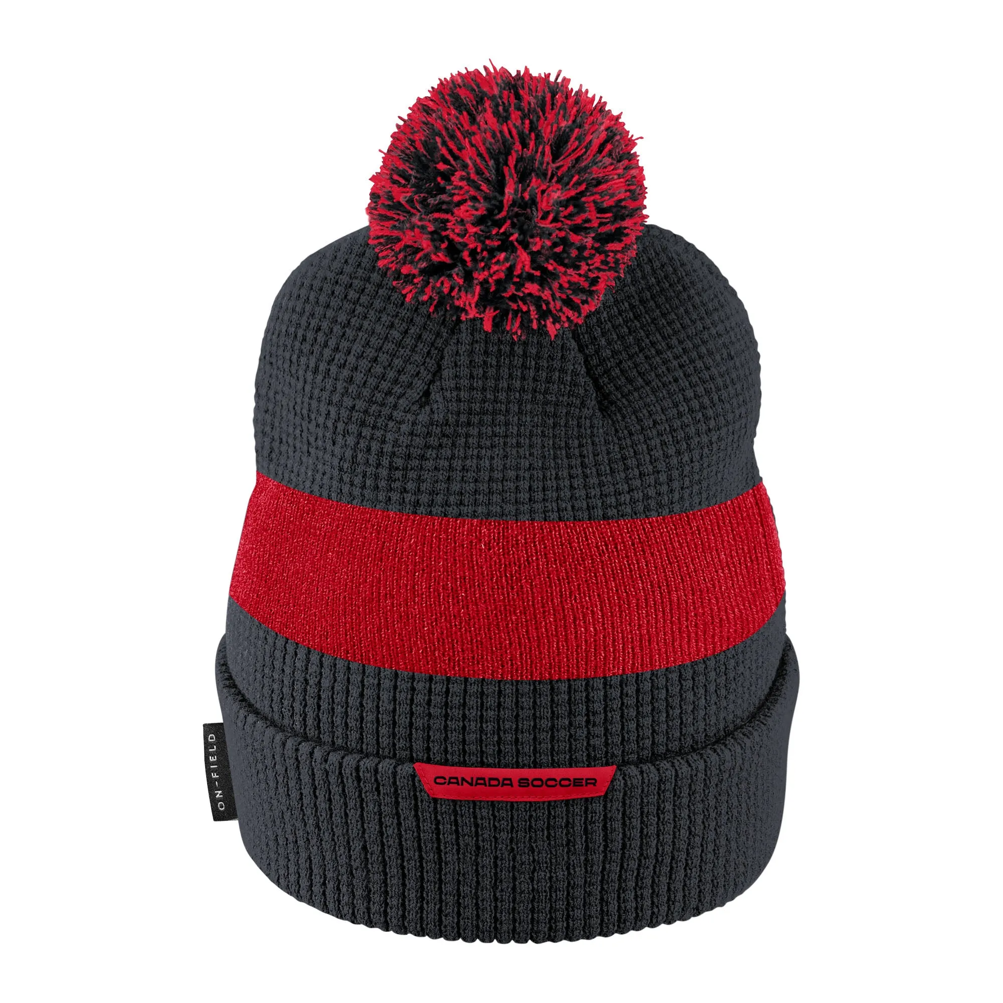 Canada Soccer Men's Logo Cuffed Pom Beanie