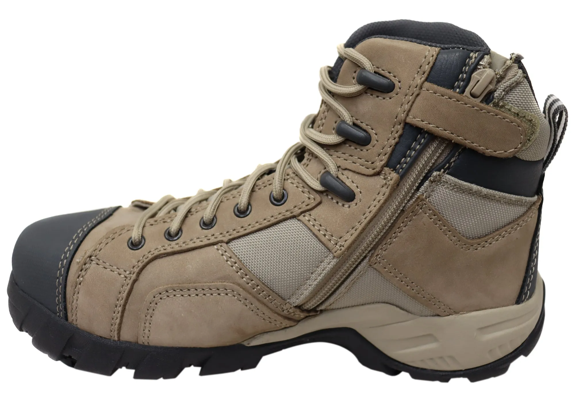 Caterpillar Cat Argon Hi Side Zip Mens Steel Toe Work/Safety Boots