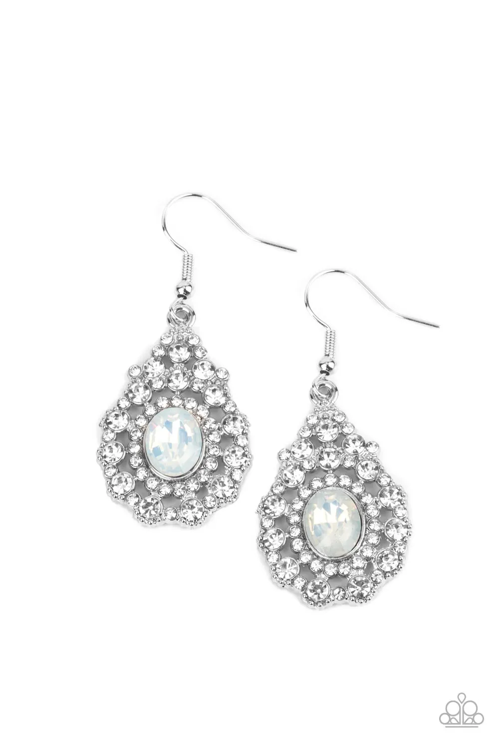 Celestial Charmer - White Earring - Shop now!