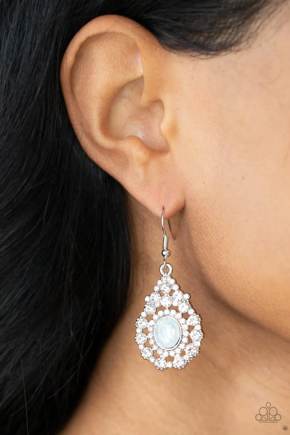 Celestial Charmer - White Earring - Shop now!