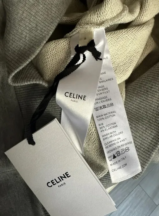 Celine | Unisex Street Style Sweatshirt with Logo - Long Sleeves, Oversized