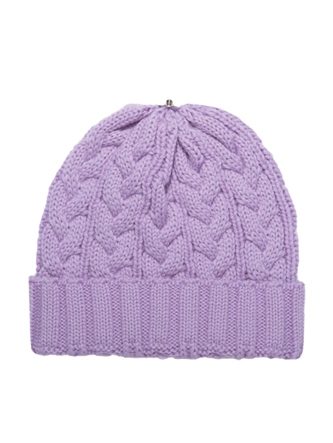 Charlie Cable Hat - Purple Tones