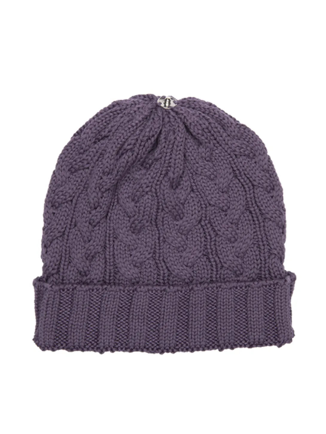 Charlie Cable Hat - Purple Tones