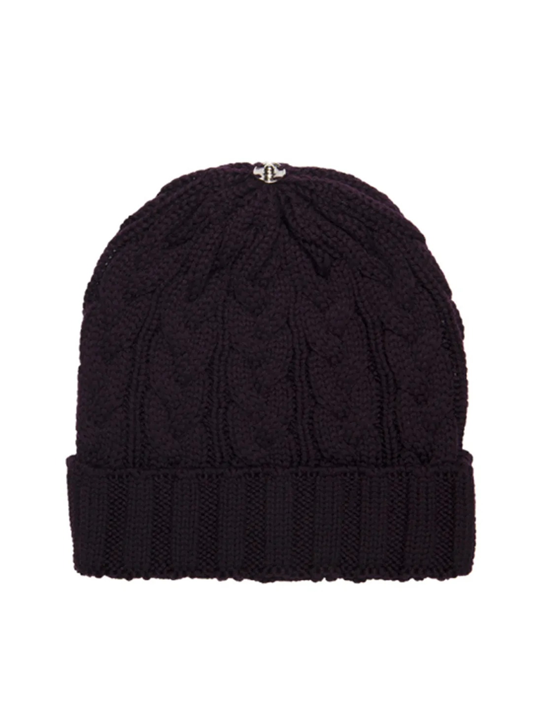 Charlie Cable Hat - Purple Tones