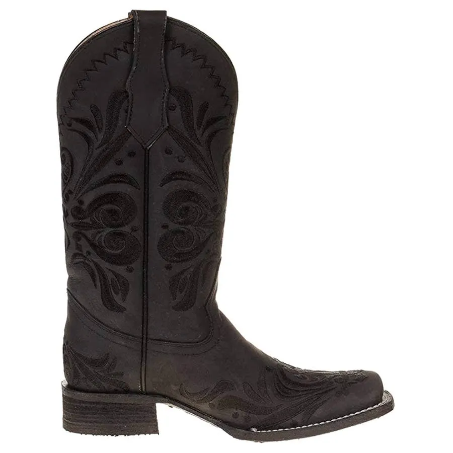 Circle G Boots Women's Square Toe Embroidered Cowgirl Boots